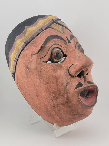 Antique Balinese Carved Wooden Dance Mask. beautiful collection & display piece