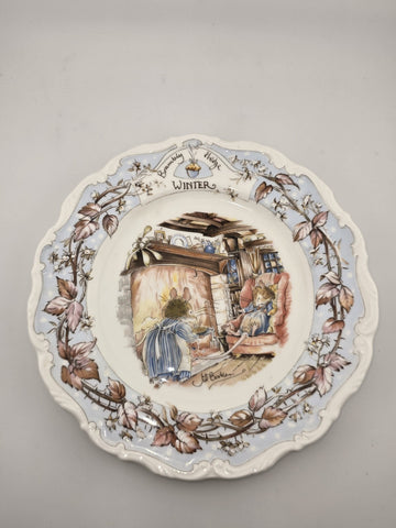 Brambly Hedge Winter Beaker Royal Doulton Tea Cup & 2 Plates 1983  Jill Barklem