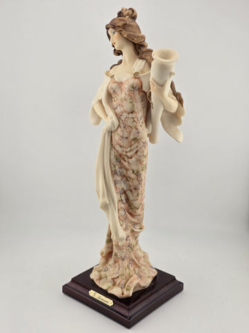 Rare Guiseppe Armani Lady with Amphora Porcelain Figurine 12" Florence Italy