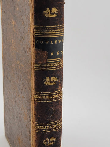 Rare Antique 1802 Collectible Works of Cowley Davide. Works Of The English Poets