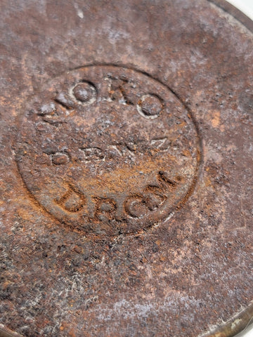 RARE COLLECTIBLE ANTIQUE  1920 'MOKO' DRGM BRASS PETROL TABLE LIGHTER, GERMANY