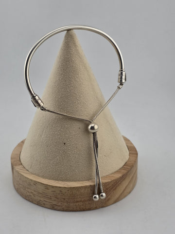 Pandora Moments Snake Chain Bolo Slide Bracelet ALE 925 Sterling Silver Gemstone