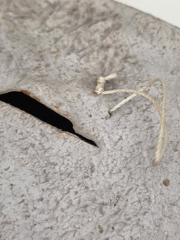 One Of A Kind XL Signed Costa Rican Hand Sculpted Leather Wall Relief Woman 1970