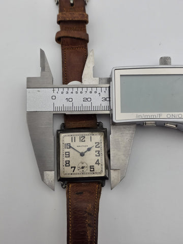 Antique 1930 Waltham 24 Jewel Sterling Silver Fahys Art Deco Wristwatch. Read.