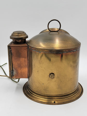 1800's "E. Esdaile & Sons Sydney" SHIP'S BINNACLE Illuminated COMPASS Nautical