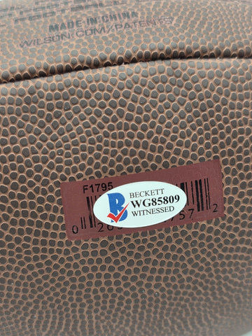 Jevon Kearse Signed Wilson NFL Football Beckett BAS Witnessed COA Titans. New.