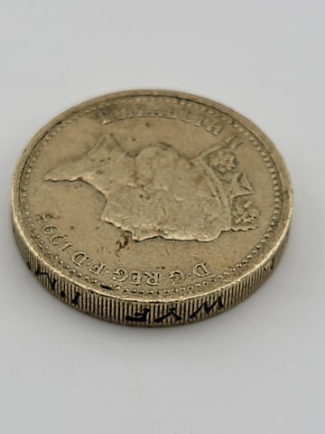 Rare 1995 One Pound “I’M GWLAD   PLEIDIOL WYF” Upside Down Error. Beautiful Coin