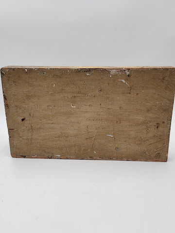 Antique 19th C One Of A Kind English & Continental Wooden Cheese Display Board.