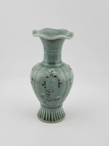 Rare Set Of 4 Goryeo Celadon Cloud & Crane Design Mineiwa Korean Living National