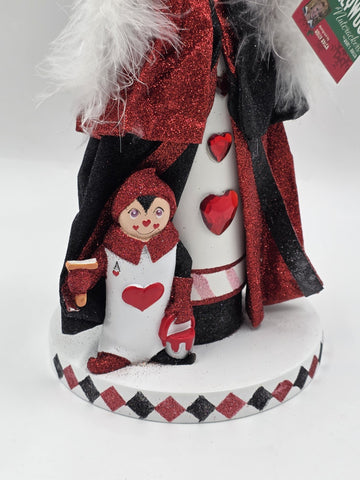 Kurt Adler Hollywood Nutcracker Alice In Wonderland Queen Of Hearts HA0519 17.5"