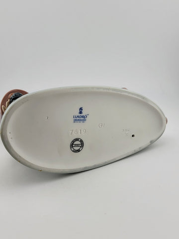 Rare Vintage Lladro #7619 All Aboard Porcelain Figurine 1992 Collectors Society.