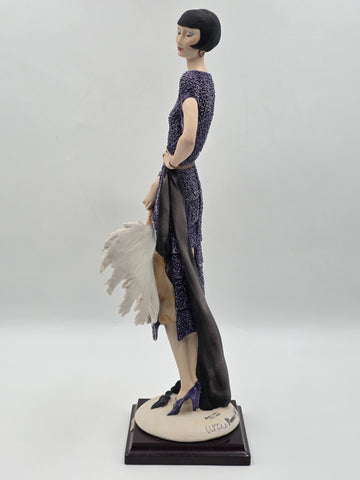 Giuseppe Armani Lady W Fan Figurine Ltd Edition #387C. 739/5000. Exclusive. Read