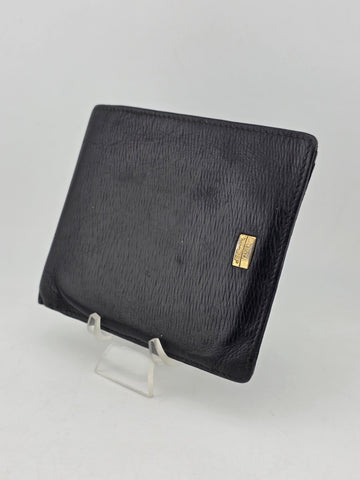 Vintage ST. DUPONT PARIS Soft Black Leather Bifold Wallet Rare 5” Long. 6 Slots