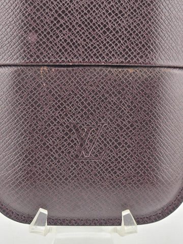 100% Authentic Louis Vuitton Brown Leather Men's Cigar Travel Storage Case.