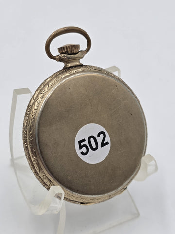 Rare Antique 1920 Gruen Guild 19  Pocket Watch GF Wadsworth Case Swiss. Works