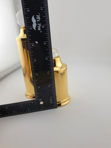 24 Karat Gold-Plated Brass Swarovski Crystal Slat & Pepper Valerio Alberello