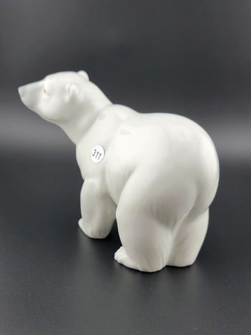 Vintage Lladro Daisa Polar Bear Porcelain Figurine Hand Made in Spain