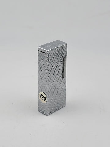 Rare OOK Kreisler KS1 Lighter Silver Toned Diamond Pattern. Japan. Untested.