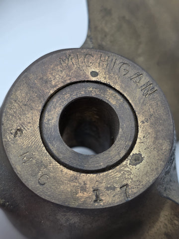 Rare Vintage NIB Michigan Wheel SMC-17 Bronze 3 Blade Boat Propeller w/ Box