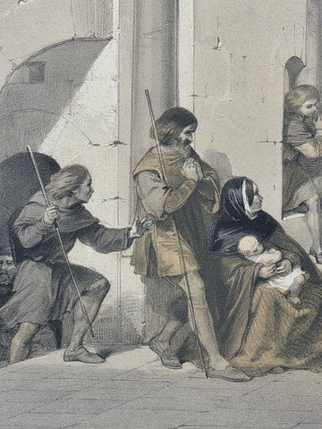 Chapel Of St. Gertrude 19th C British Lithograph Day & Son Queen’s Printer 20x16