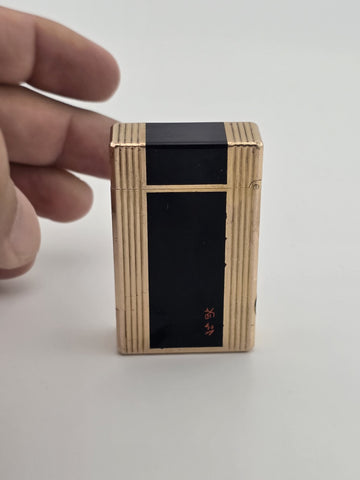 Vintage Authentic St Dupont Laque De Chine France Gold Plated Ligne 1 Lighter