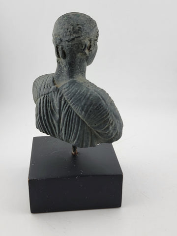 Vintage Miniature Charioteer from Delphi Sculpture Bust.