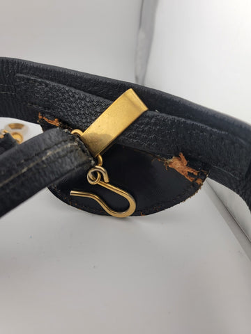 WW2 US Navy Officer Metal Brass Belt Buckle ,Sword Belt & Hanger. VG Condition