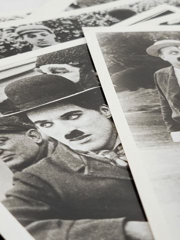 Lot Of 6 Rare Antique Press Release Charlie Chaplin 8x10 Photos, Originals