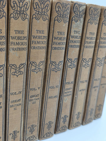 The World's Famous Orations 1906 Complete Vintage Set Vol. 1-10 by William Bryan