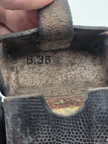 WWII German 1939 K98 Ammo Pouch Stb II./A.R.39 Artillery Regiment 39 Leather