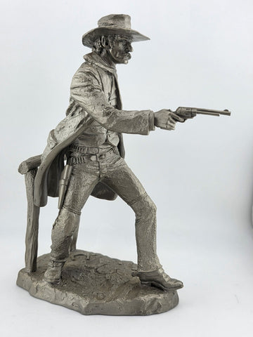Franklin Mint Western Heritage Museum Fine Pewter The Gunfighter by Jim Ponter