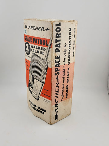 1970'S ARCHER SPACE PATROL WALKIE TALKIE 2-WAY TRANSCEIVER #60-3030 Untested