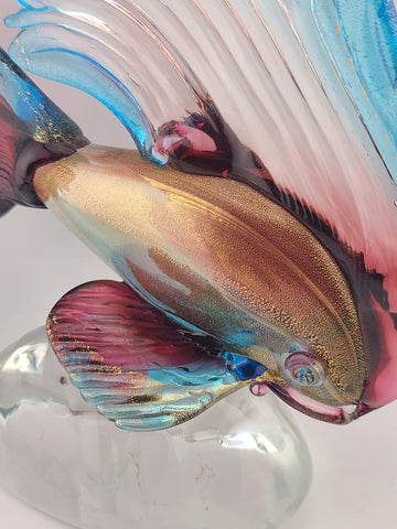 Rare Marco Guiman Venetian Aventurine Italian Art Glass Fish MINT Signed 480/500