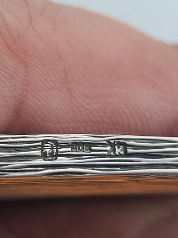 Rare Antique C 1920's French Victorian Silver (800) matchbox holder 31 Grams.