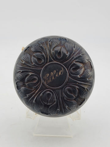 ANTIQUE VICTORIAN GORHAM STERLING SILVER TOY YOYO REPOUSSE LEAVES Steel Body