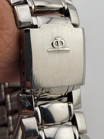 Vintage Baume Mercier Riviera Watch Octagonal Case Silver Plated Stainless Steel