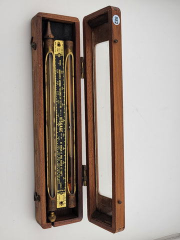 Rare Antique Louis Eitzen Visgage Oil Viscosity Comparator Instrument w/ Case