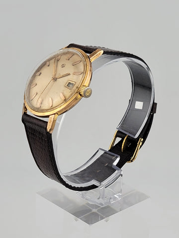 Vintage 1960's Zodiac Automatic Gold Plated Men's Wrist Watch. Runs great.