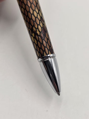 Cross Torero Desert Diamondback Leather, Ballpoint Pen, with Chrome Appointments