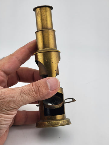 Extremely Rare Scientific Device. Naturalist Field Microscope. Late 19th Century