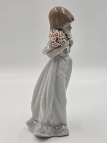 Lladró 7603 Spring Bouquet 1987 Limited Edition Collector's Society Piece w/Box