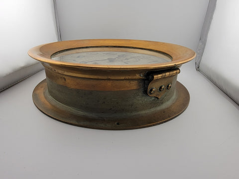 Rare Antique Large Chelsea Ships Clock 10” Brass. Good Condition. Sold As-is.