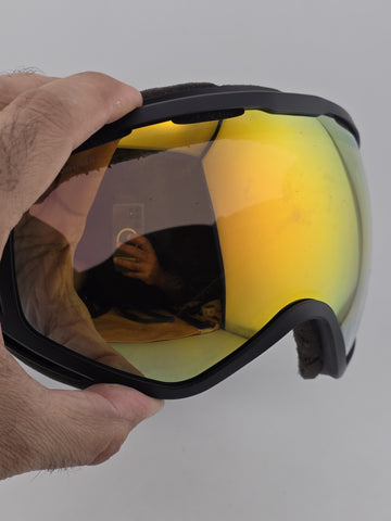 Julbo SnowTiger Ski Goggles Gold Lens Black Frame Snowboard Winter Gear. Read.