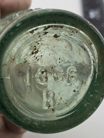 Rare Pair Antique 1900-1915 Embossed Coca-Cola Bottles Winston NC Aqua Glass