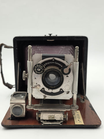 Antique c1910 Quarter Plate Folding Camera Aldis Anastigmat No 6 Minimum Cameo