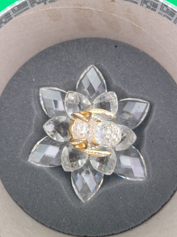 Vintage Swarovski Crystal "In Flight" Series - Bee Gold 7553NR100 (Retired) EUC