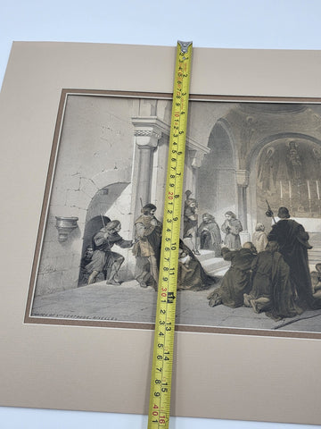 Chapel Of St. Gertrude 19th C British Lithograph Day & Son Queen’s Printer 20x16