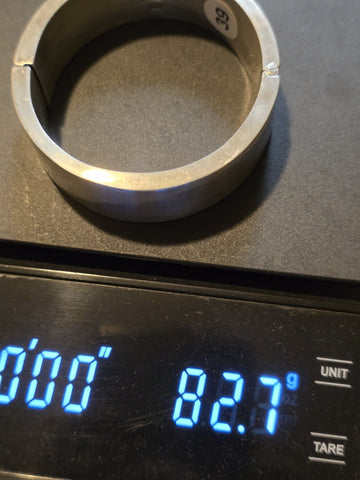 Vintage Mexican 1968 Modernist Sterling Silver Wide Hinged Cuff Bracelet 82.7g