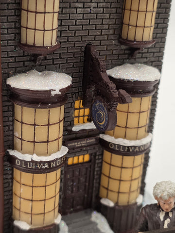 Harry Potter Hawthorne Village Ollivanders Wand Shop Garrick Ollivander COA