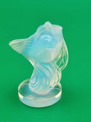 Set Of 3 SABINO Poisson Capelan Fish Opalescent Glass Art Deco Stamped Koi Fish